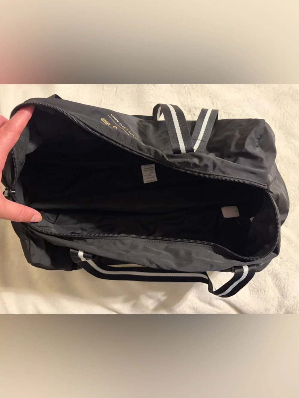 Bath & Body Works Men’s Shop Duffle Bag-Black NWT